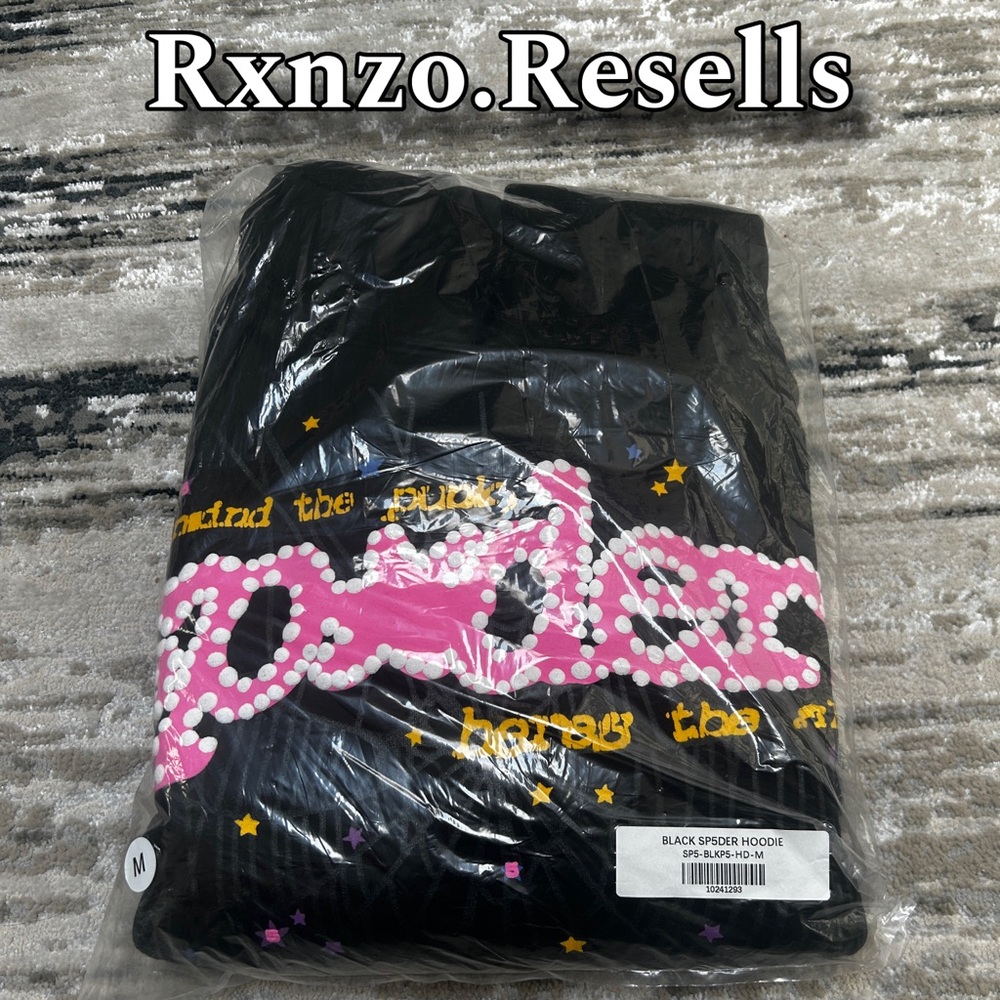 Black Sp5der Pink Hoodie